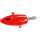 Fladen Jig Head red with bait screw bleifrei 200g
