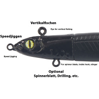 Balzer Gummifisch Bullet Eel Tropical UV 40g - 14cm