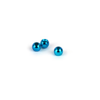 Textreme Messingköpfe Brass Beads Metallic Blue