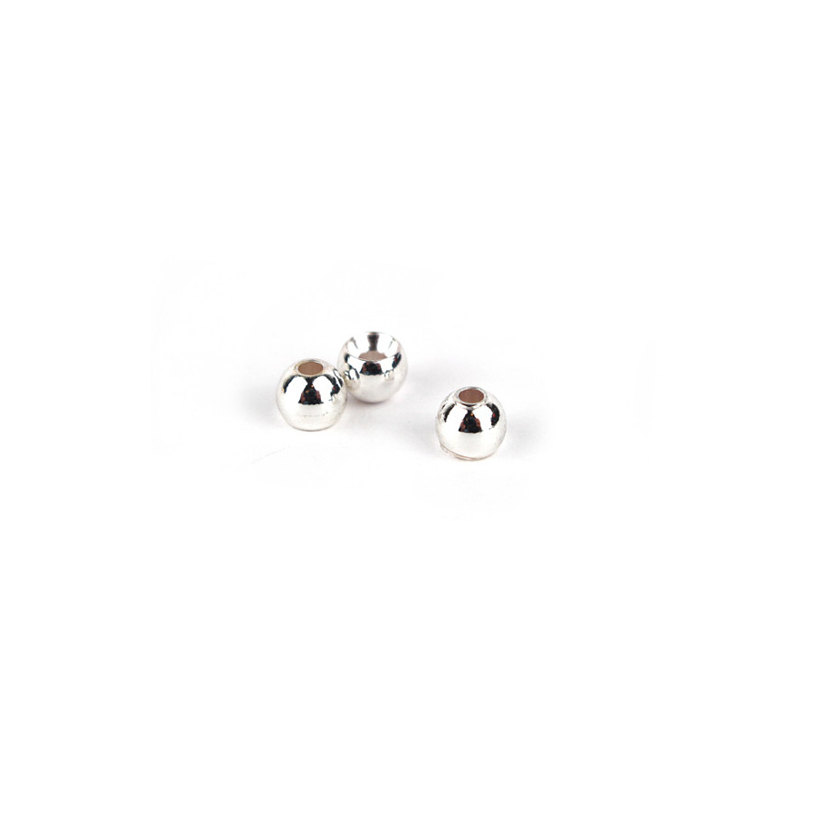 Textreme Messingköpfe Brass Beads Silver