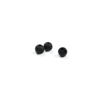 Textreme Tungstenköpfe Slotted Beads Matte Black