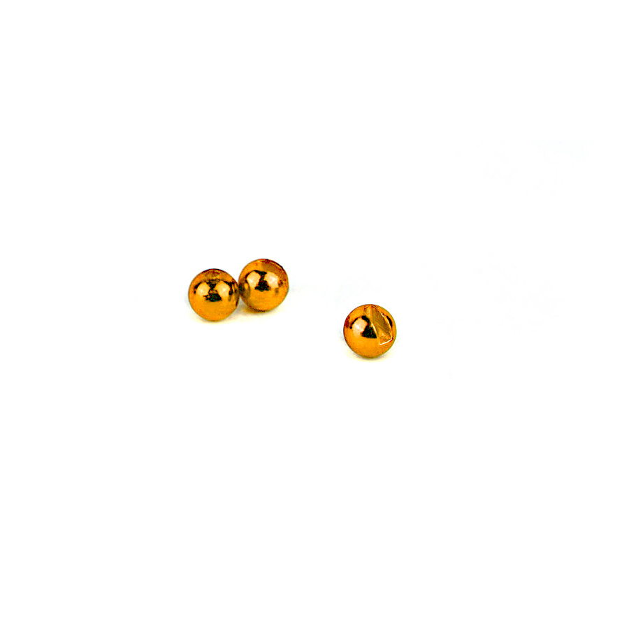 Textreme Tungstenköpfe Slotted Beads Metallic Orange