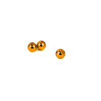 Textreme Tungstenköpfe Slotted Beads Metallic Orange