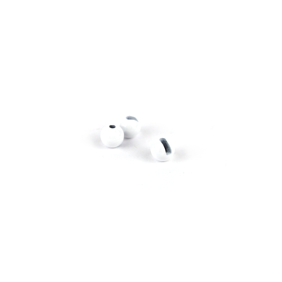 Textreme Tungstenköpfe Slotted Beads White
