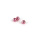 Textreme Tungstenköpfe Slotted Beads Metallic Light Pink