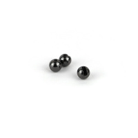 Textreme Tungstenköpfe Slotted Beads Black 2,8mm