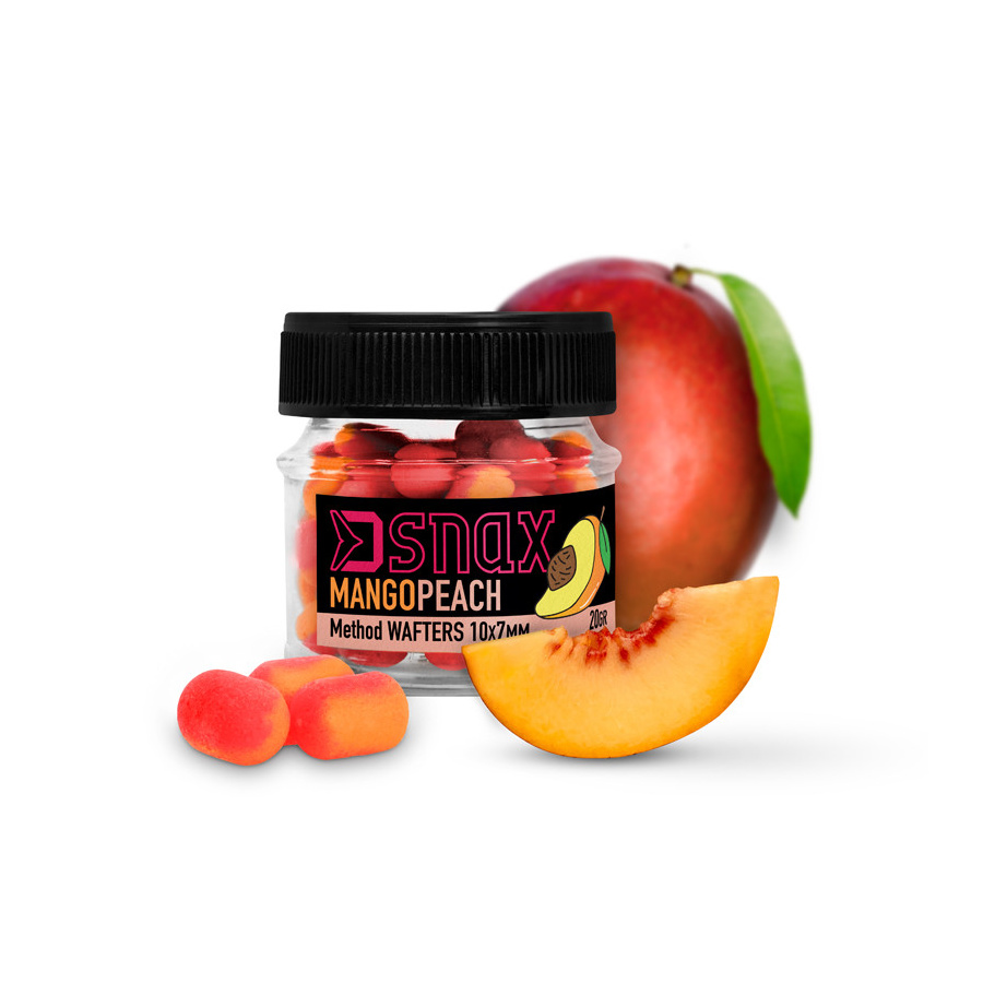 Delphin Wafters D Snax Waft 7x5,5mm 20g Mango-Pfirsich