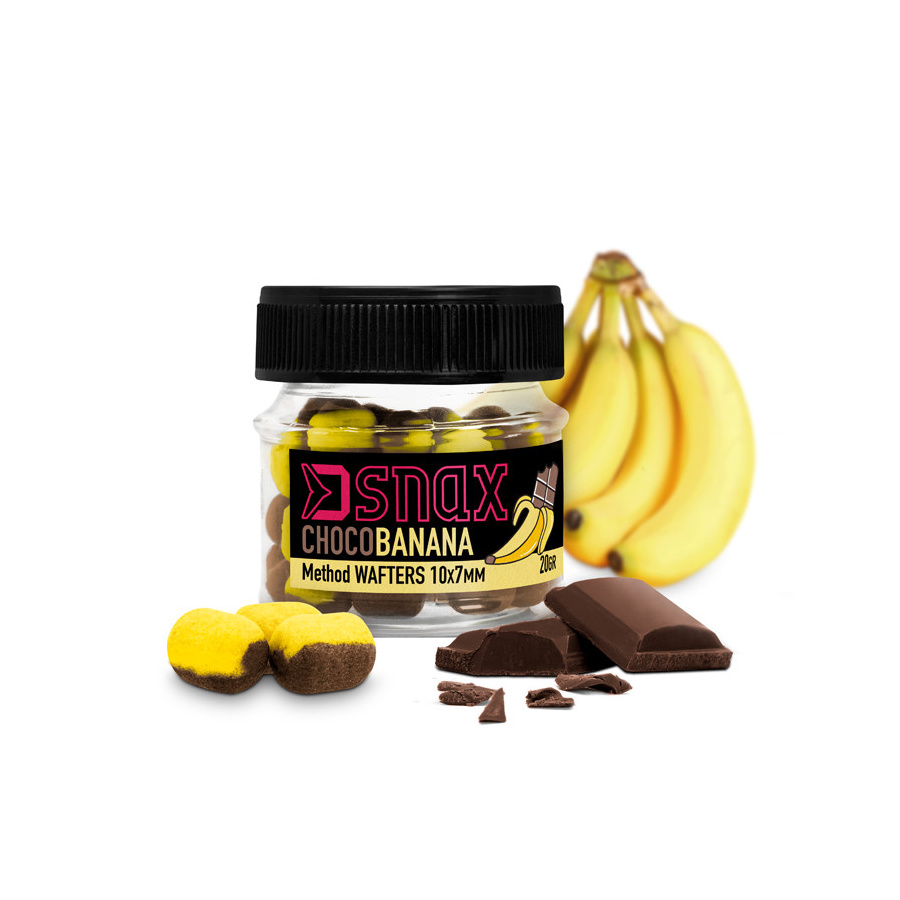 Delphin Wafters D Snax Waft 7x5,5mm 20g Schokolade-Banane