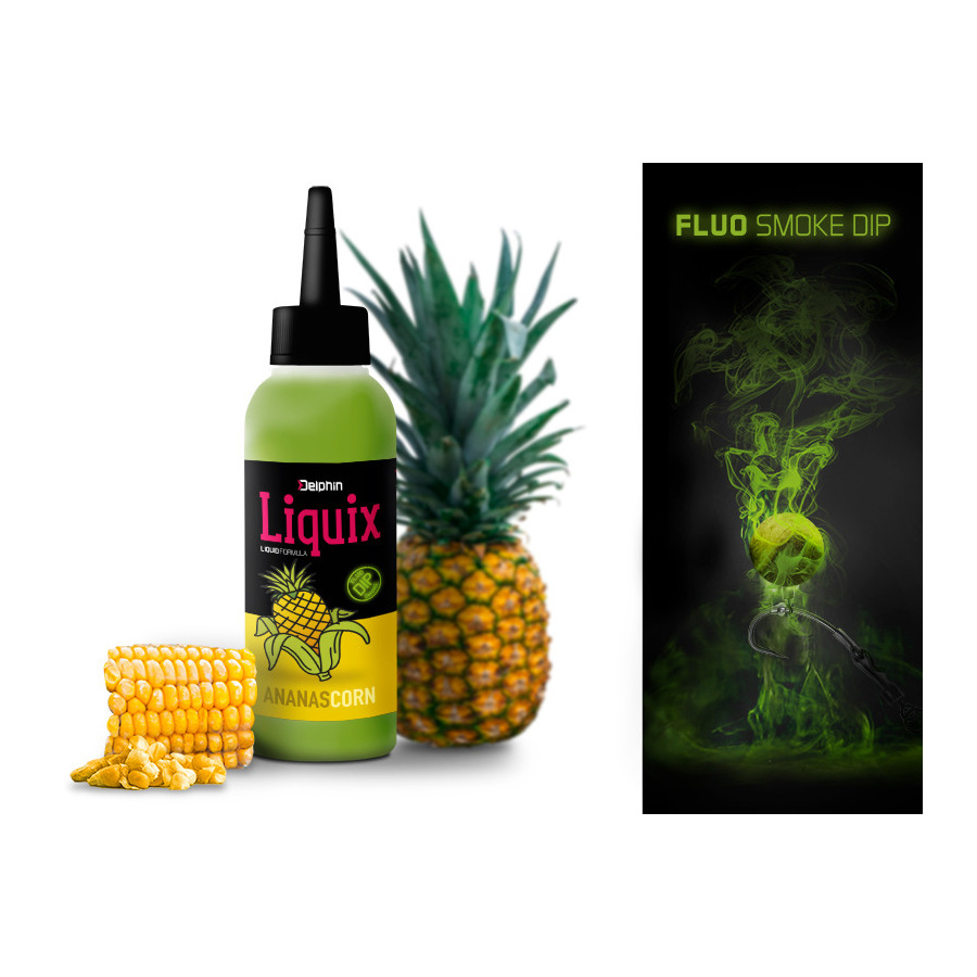 Delphin Dip Fluo D Snax LiquiX 100ml Mais-Ananas