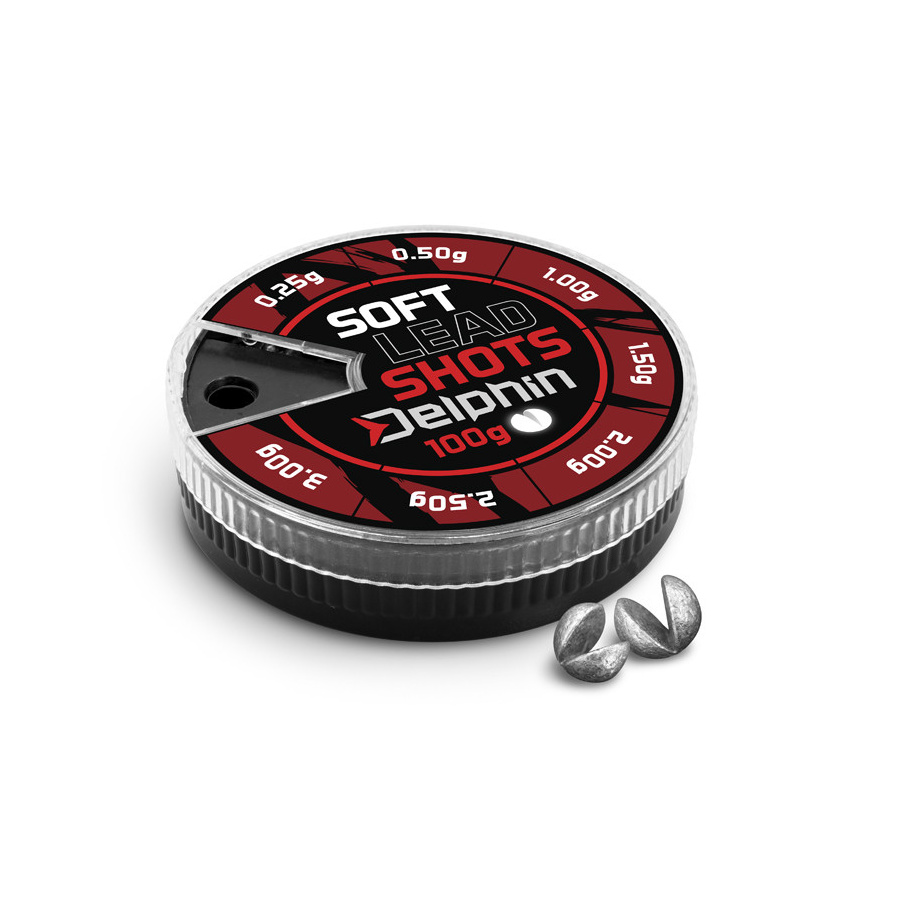 Delphin Blei Klemmblei Zwickblei Set 100g 0,1g-2,5g