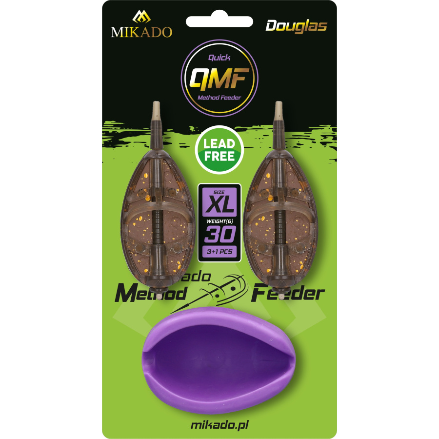Mikado Futterkorb Method Feeder "Douglas" Q.M.F. System XL Set + Feeder Form