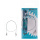 Mikado Tungsten Wolfram Leader Wirbel + Karabiner 25cm