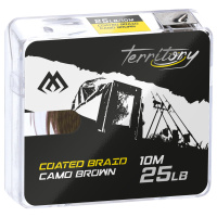 Mikado Vorfachschnur Coated Braid geflochten Camo Braun...