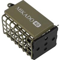 Mikado Futterkorb Feeder Quadrat mit Boden Bleifrei schwarz