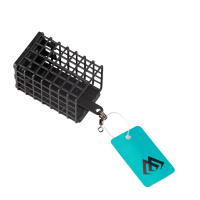 Mikado Futterkorb Feeder Quadrat mit Boden Bleifrei schwarz