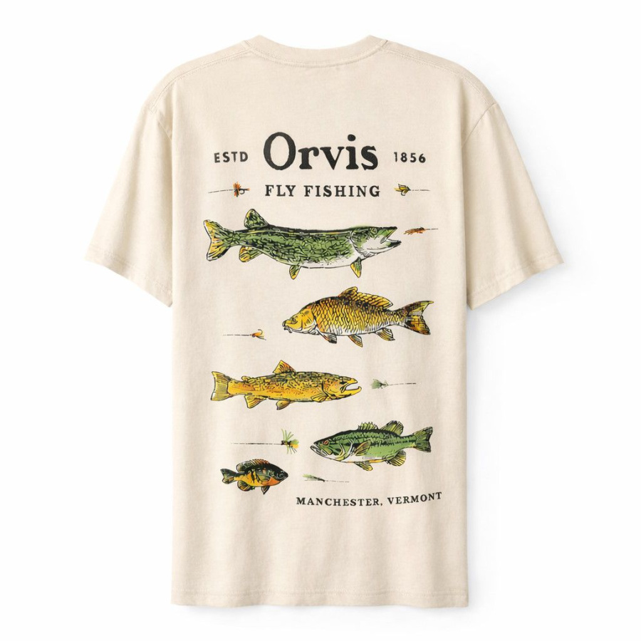 Orvis T-Shirt Freshwater Fish Snow