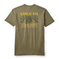 Orvis T-Shirt Crossed Rods Olive Oil / Rosemary