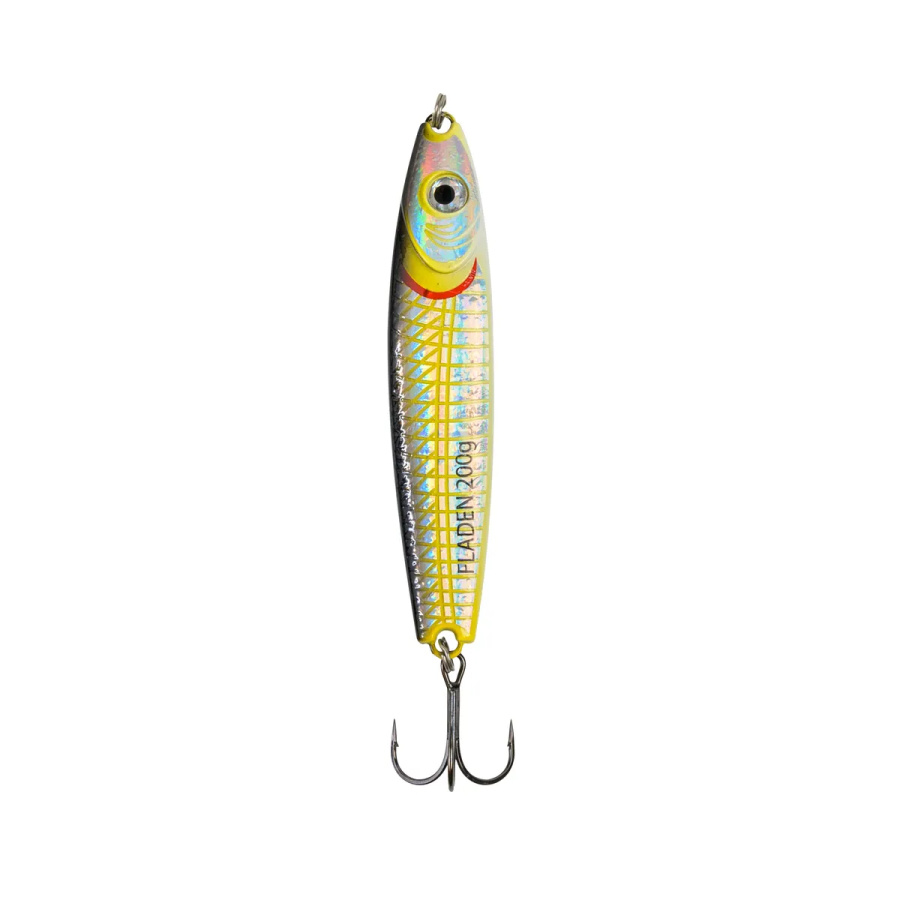 Fladen Pilker Holo Twist Pirk bleifrei 60g - 200g yellow-black-silver