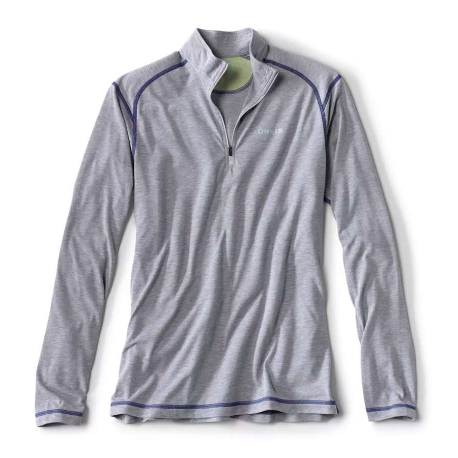 Orvis Hoodie DriRelease 1/4 Zip Light Heather Grey Gr.L