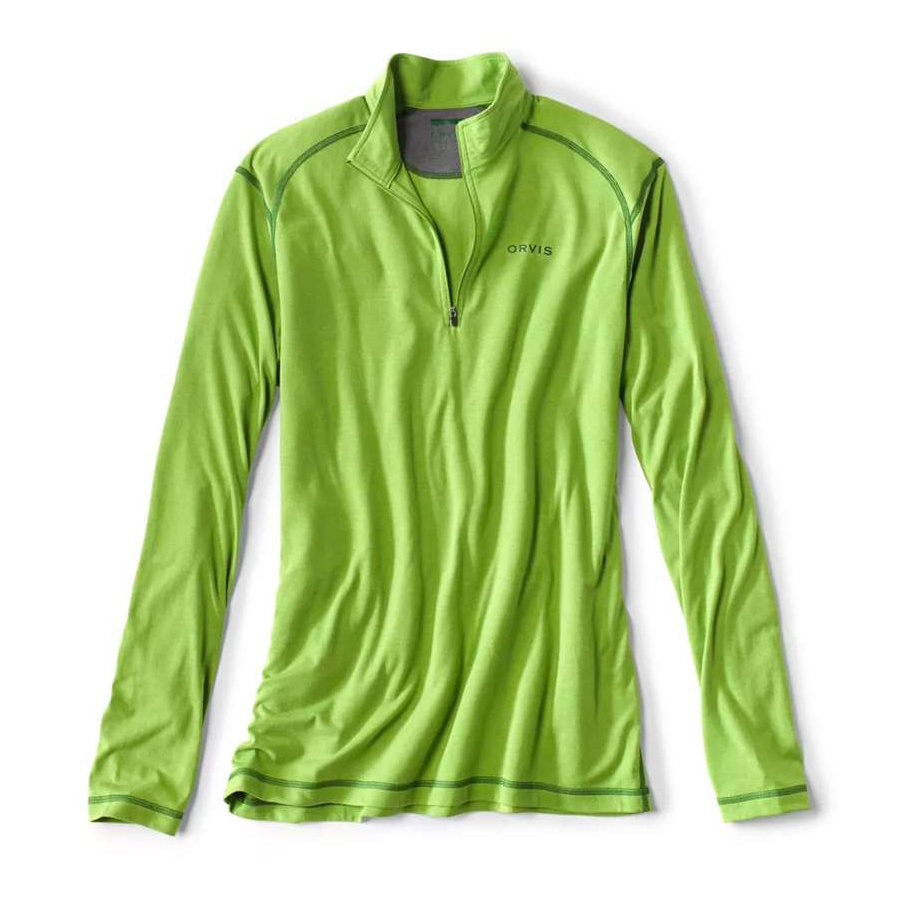 Orvis Hoodie DriRelease 1/4 Zip Light Cactus Gr.L