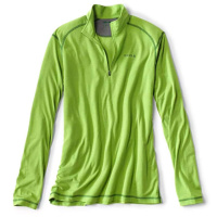 Orvis Hoodie DriRelease 1/4 Zip Light Cactus Gr.L