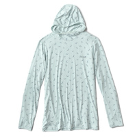 Orvis Hoodie Sun Defense L/S  Print Light Blue Gr. XXL