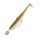 Swimy Gummifisch Cheburashka Pompei Shad Rigged braun-weiss-glitter