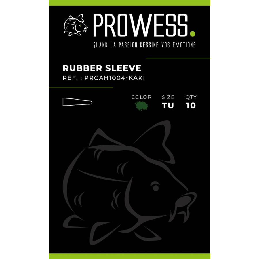 Prowess Montage Rubber Sleeves Khaki TU (10 Stück)