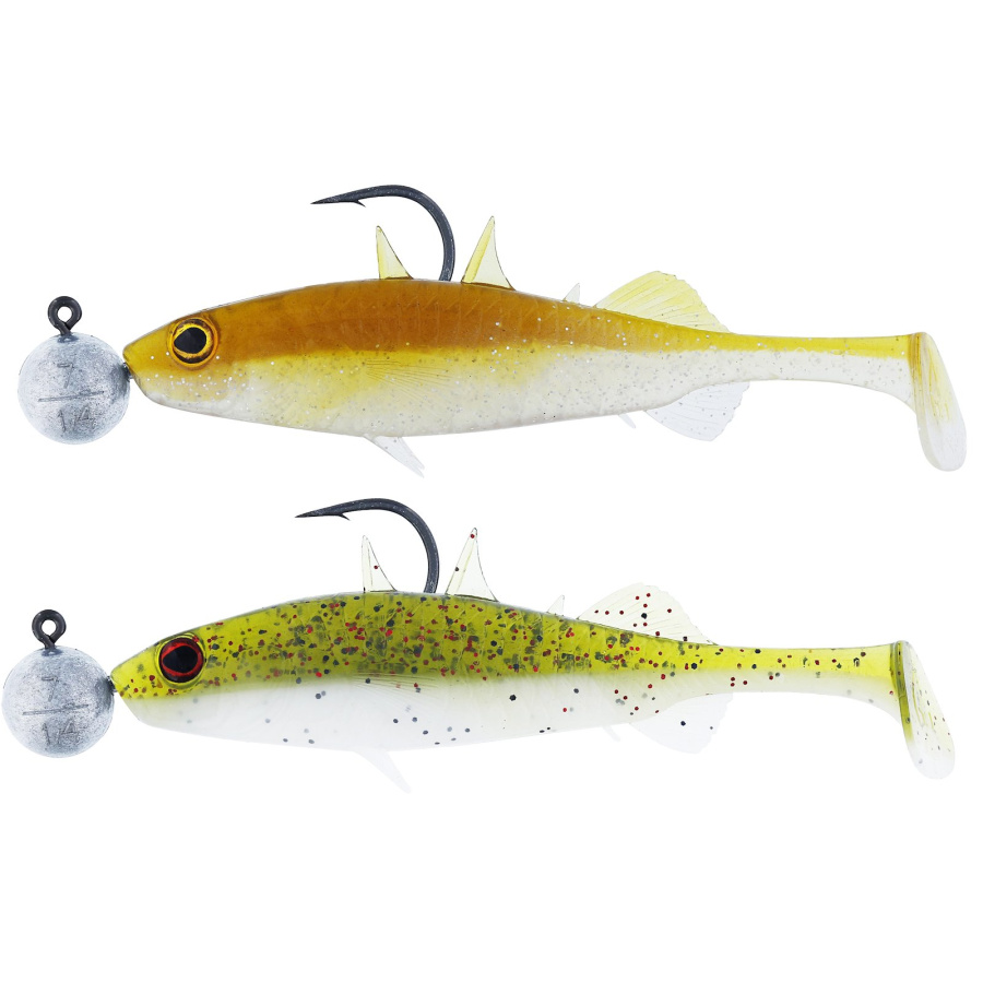 Westin Gummifisch STANLEY THE STICKLEBACK SHADTAIL R N R 7,5cm 7g 2 Stück Clear Water Mix