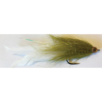 Check4Fishing Hecht - Huchen Streamer 15cm weiss/olive