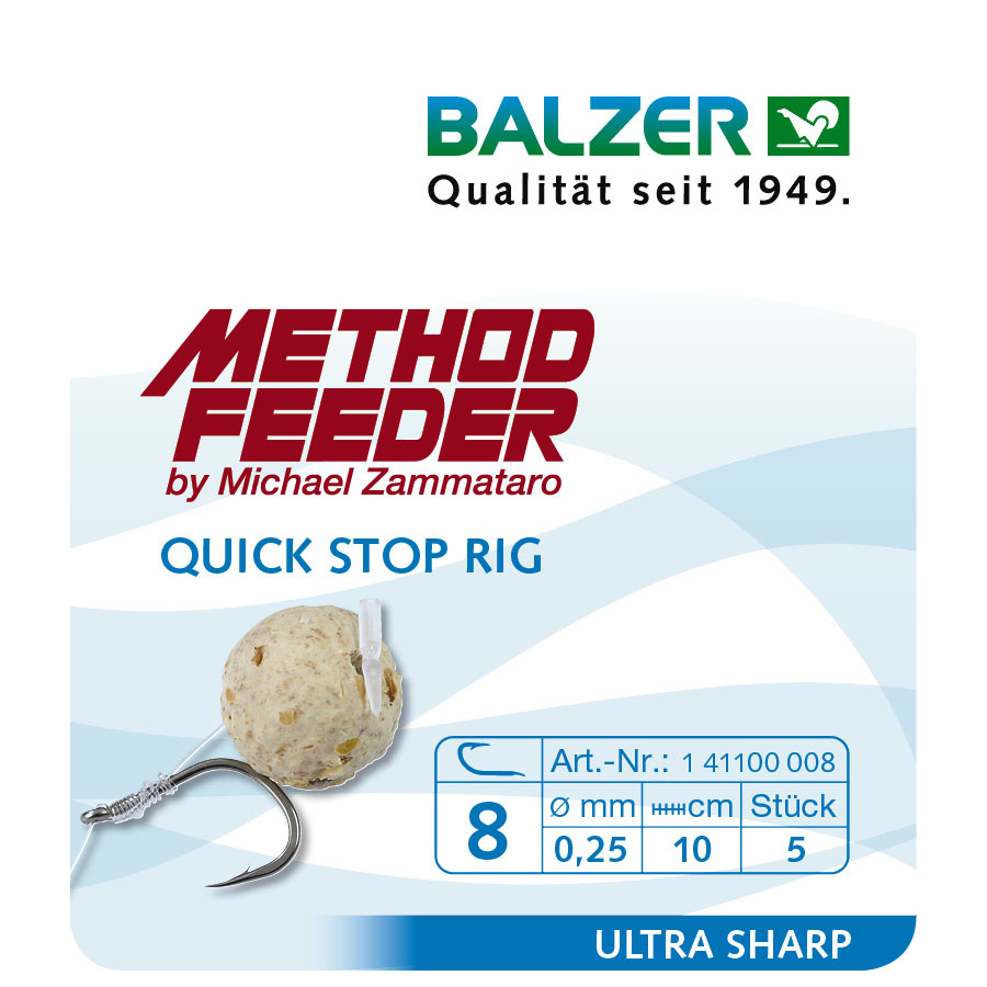 Balzer Method Feeder Hair Rig - Quick Stop
