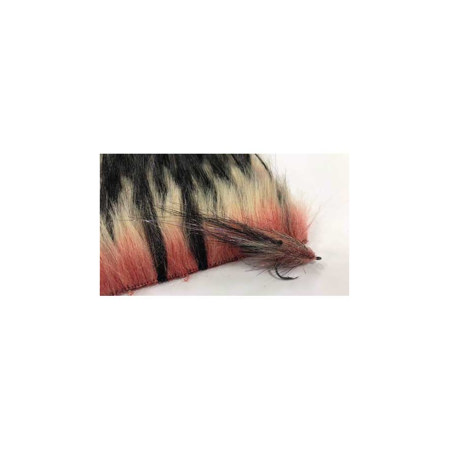 Elberse Fur short-long salmon black