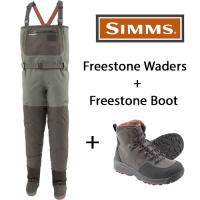 Simms Freestone Watset - Hose + Schuh Vibram