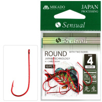 Mikado Haken lose Sensual Round Spezial Wurm red Gr.4