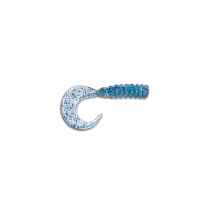 Delalande Twister King 3cm clear blue giltter