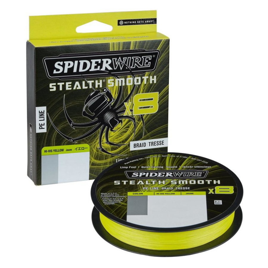 Spiderwire Stealth® Smooth8 x8 PE Braid Hi-Vis Yellow 300m